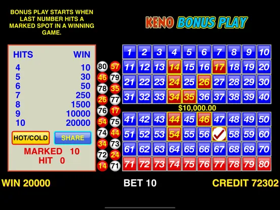 Keno Bonus Play iPad  স্ক্রিনশট