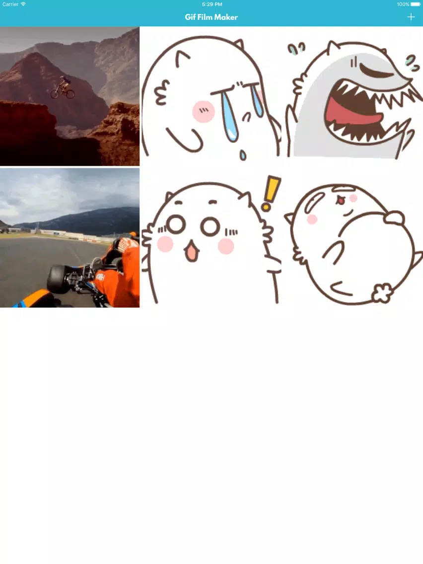 Tangkapan skrin Gif Film Maker iPad 