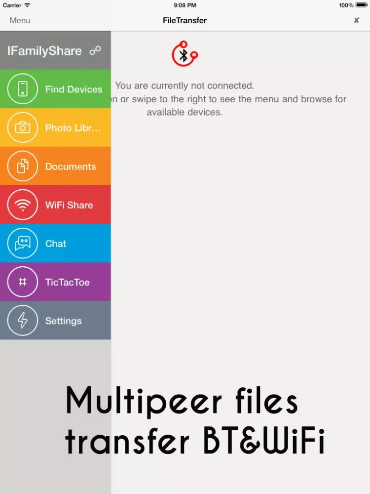File Transfer iFamily - Files, Photo, Video, Documents + WiFi Share iPad  스크린샷