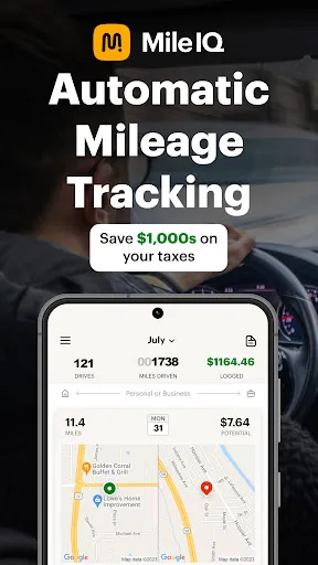 Capturas de tela do Mileage Tracker & Log - MileIQ