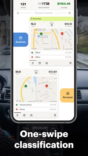 Capturas de tela do Mileage Tracker & Log - MileIQ