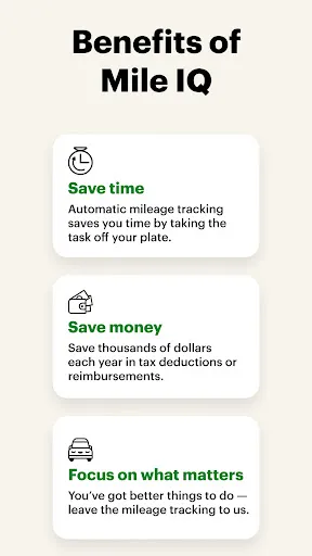 Capturas de tela do Mileage Tracker & Log - MileIQ