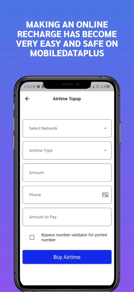 Ảnh chụp màn hình của MOBILE DATA PLUS