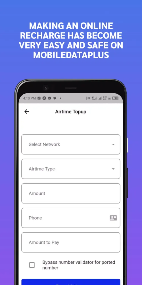 Ảnh chụp màn hình của MOBILE DATA PLUS