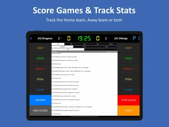 صور Hockey Scorebook + Stats iPad 