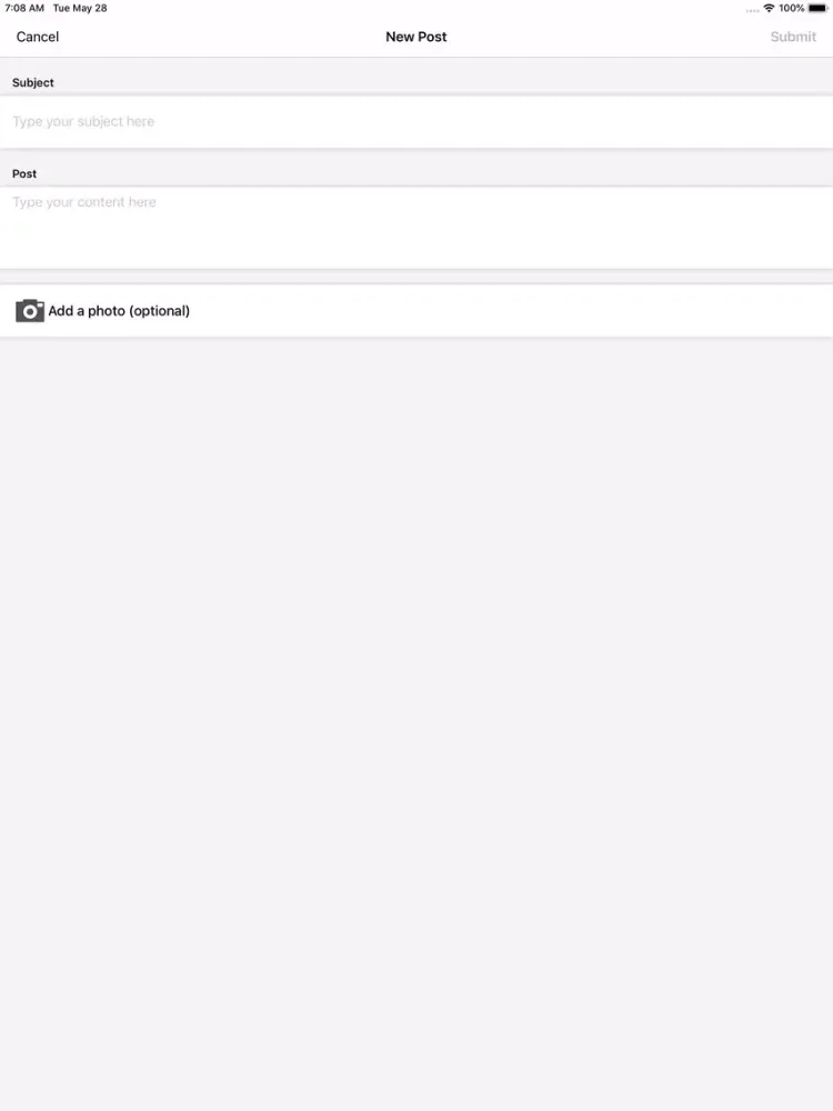 Ảnh chụp màn hình của Inverness iPad 