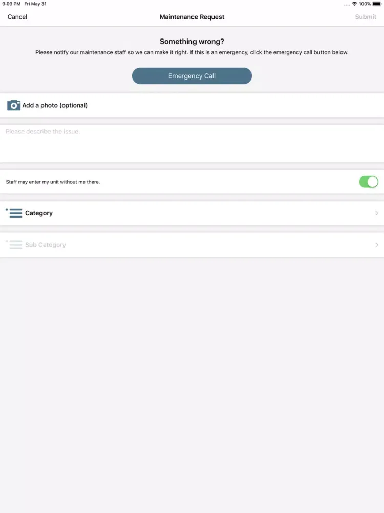 Capturas de tela do Sterling Glenwood iPad 