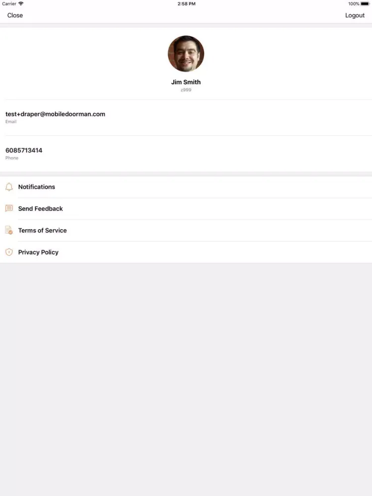Draper iPad  Screenshots