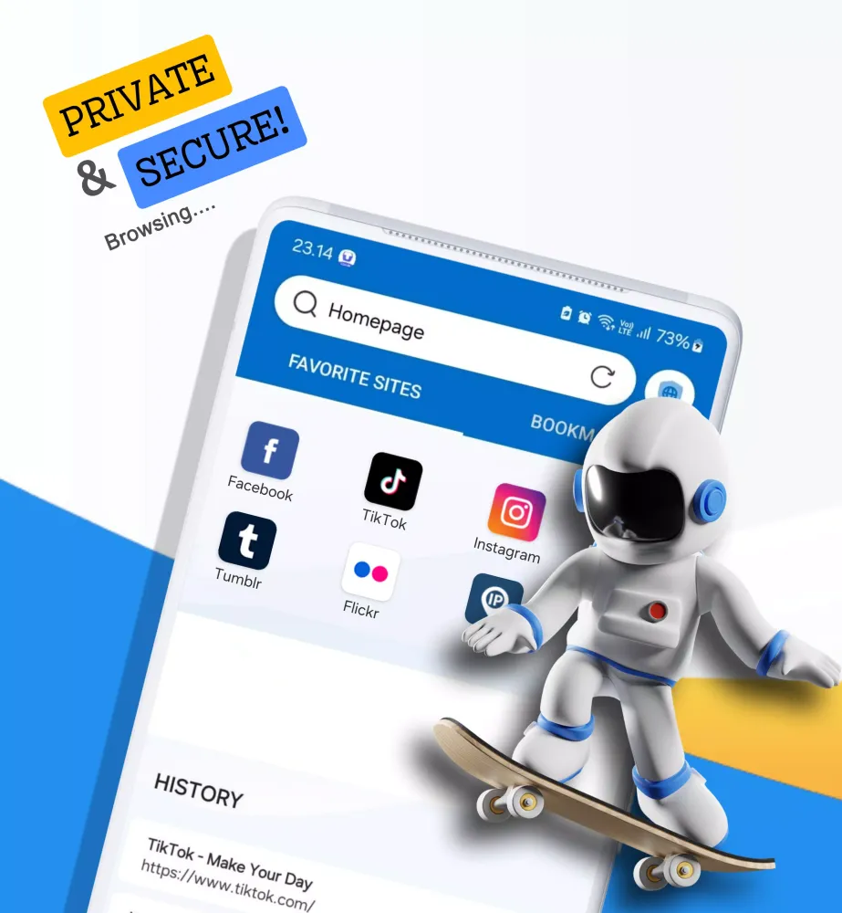 Capturas de tela do Proxy Browser Video Downloader