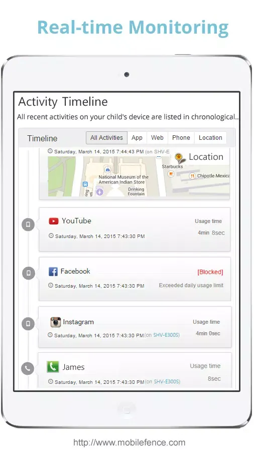 MobileFence - Parental Control Screenshots