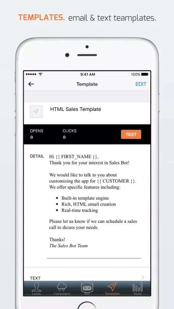 Capturas de tela do SalesBot - lead capture & email/sms drip campaigns