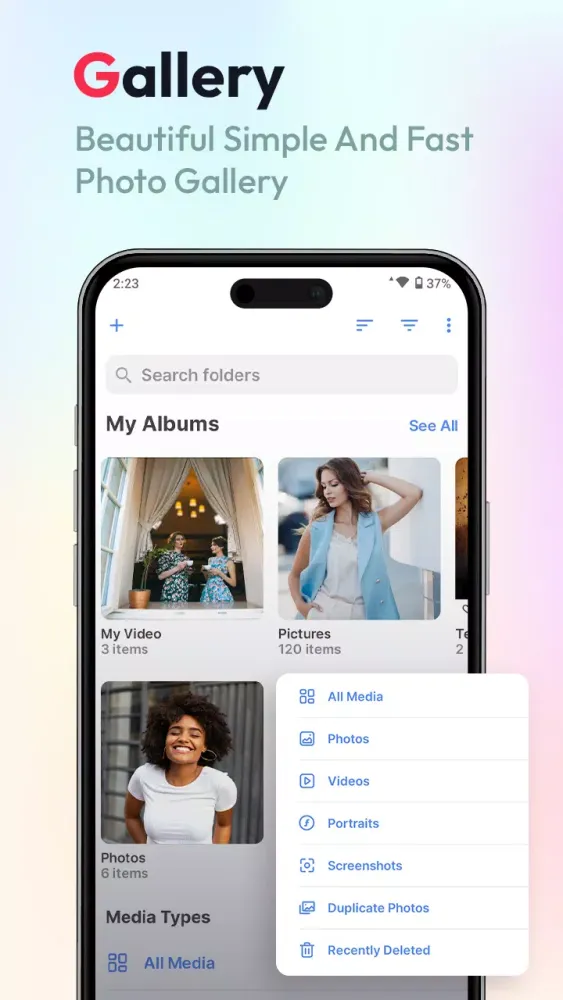 Скриншоты Gallery os 18 - Gallery App