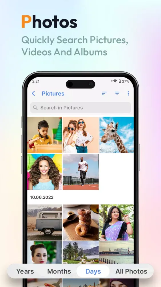Скриншоты Gallery os 18 - Gallery App