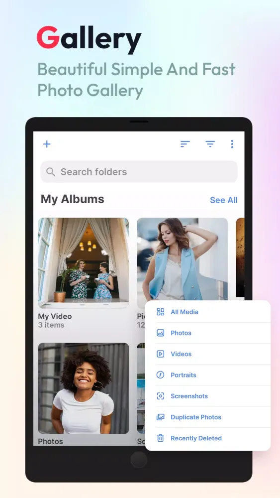 Скриншоты Gallery os 18 - Gallery App