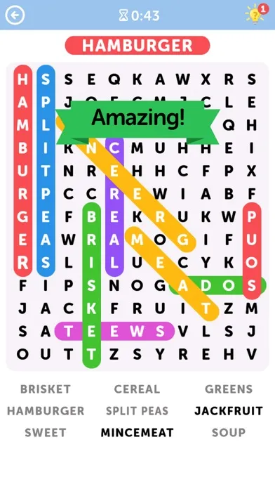 Ảnh chụp màn hình của Word Search - Fun Word Puzzle