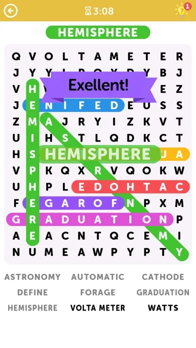 Ảnh chụp màn hình của Word Search - Fun Word Puzzle