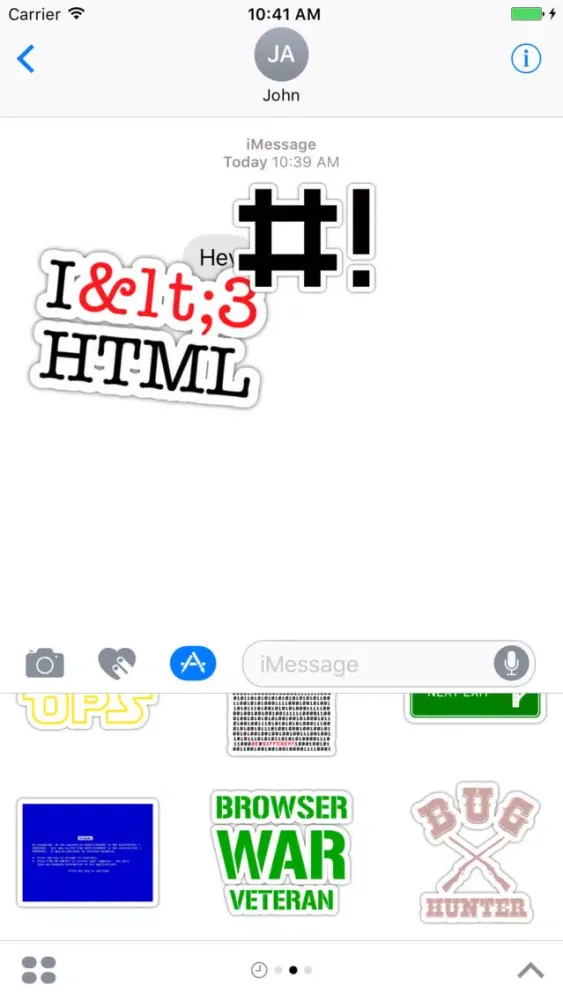 Geek Caps - Nerds & Developers Stickers स्क्रीनशॉट