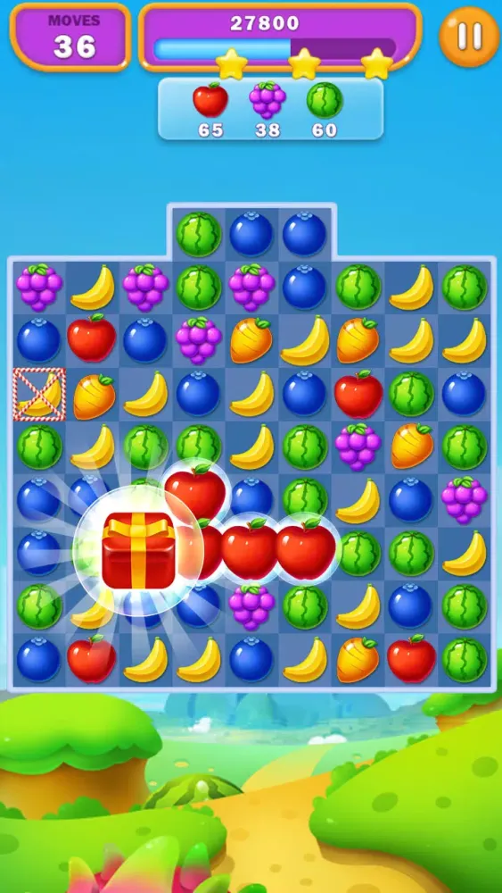 Capturas de tela do Fruit Boom