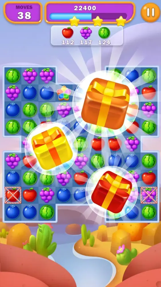 Capturas de tela do Fruit Boom