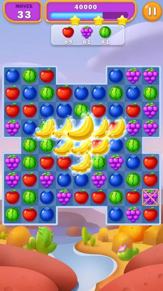 Capturas de tela do Fruit Boom