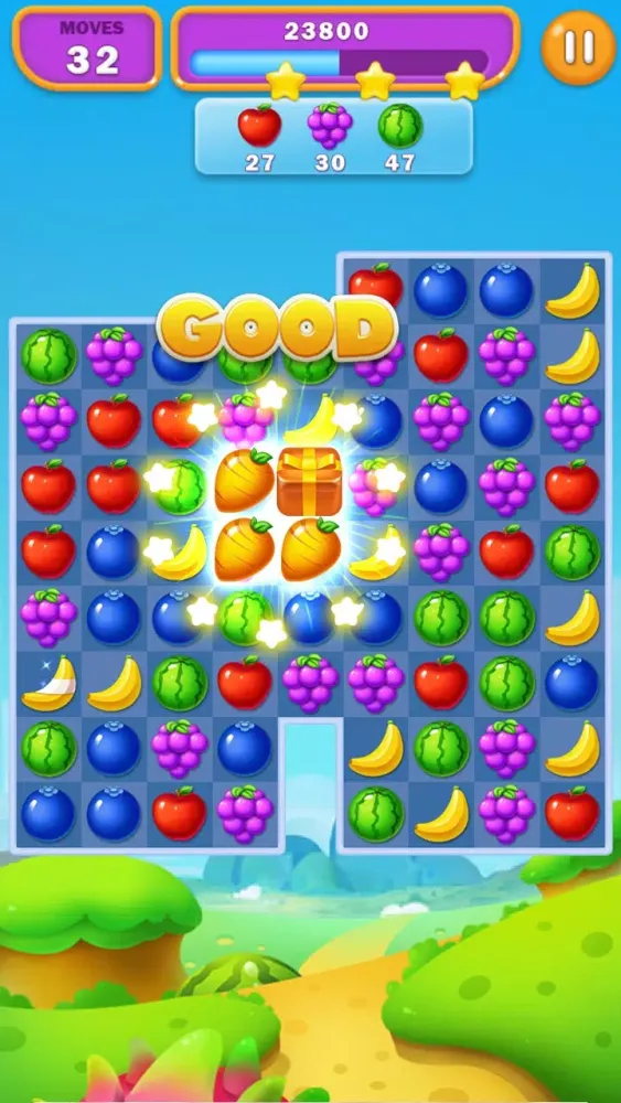 Capturas de tela do Fruit Boom