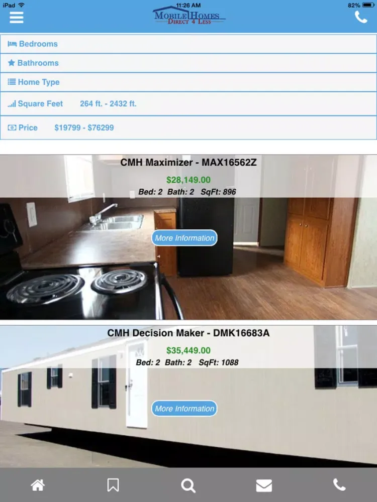 Mobile Homes Direct 4 Less iPad  Screenshots