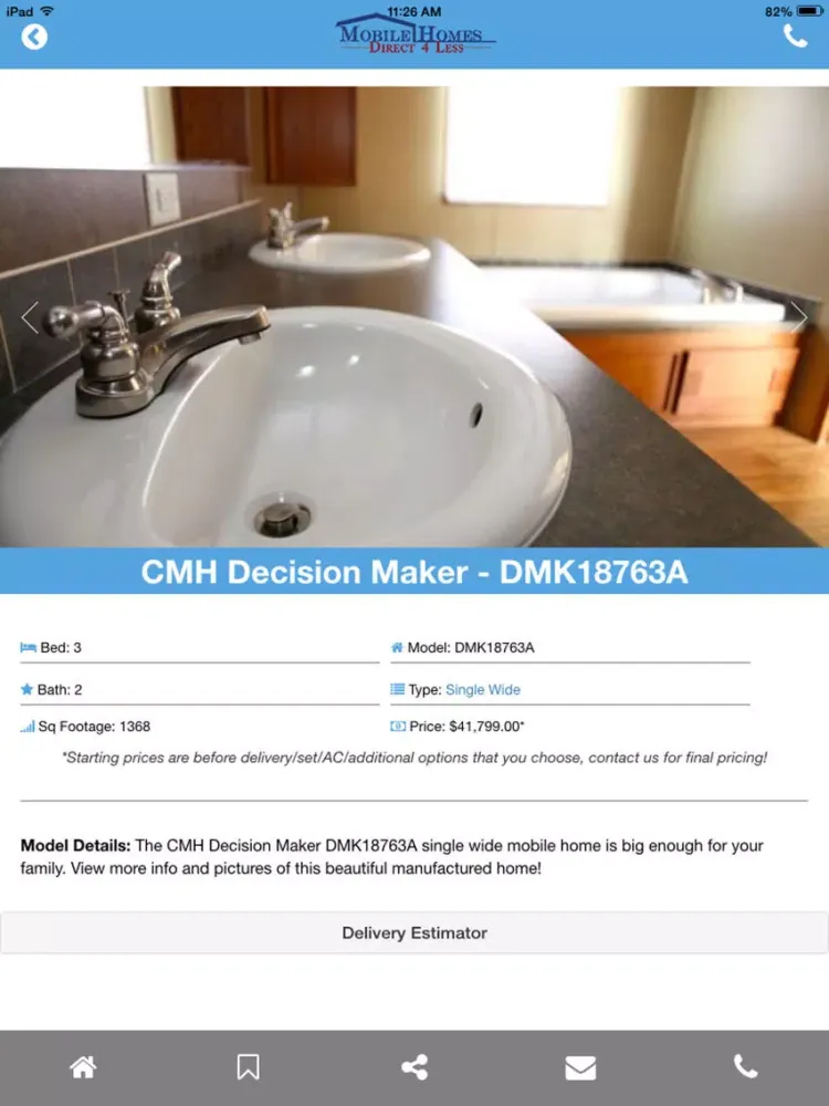 Mobile Homes Direct 4 Less iPad  Screenshots