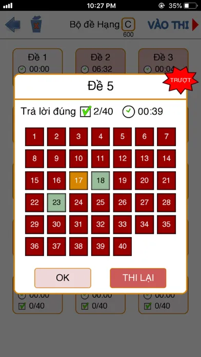 ภาพหน้าจอของ Ôn Thi Sát Hạch GPLX 600 Câu