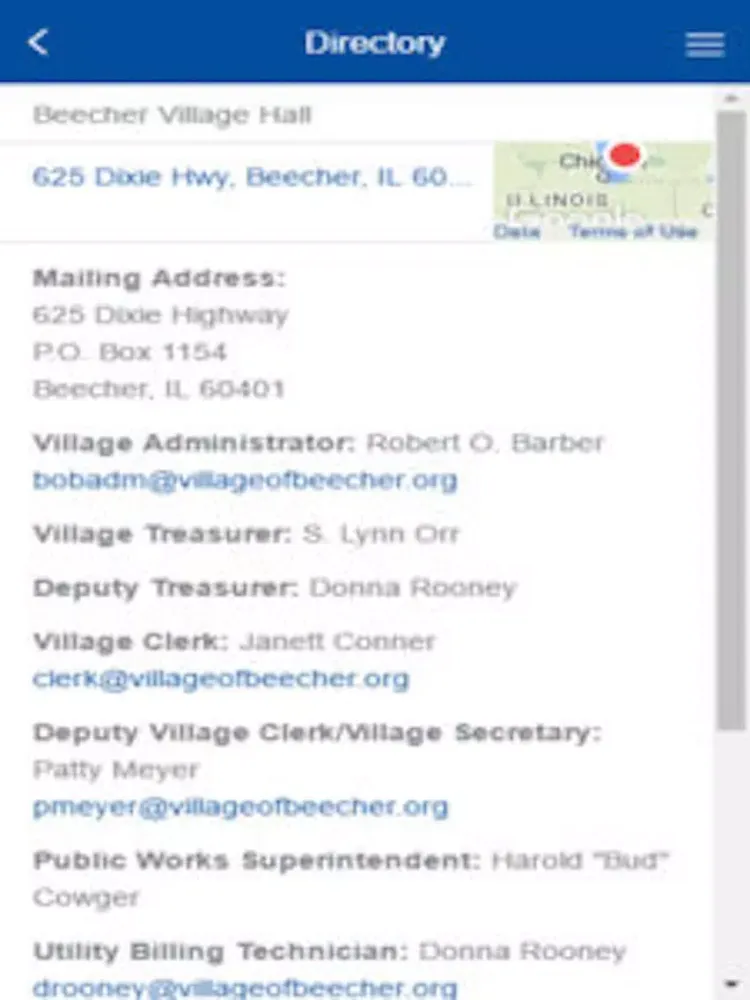 Village of Beecher iPad 스크린샷