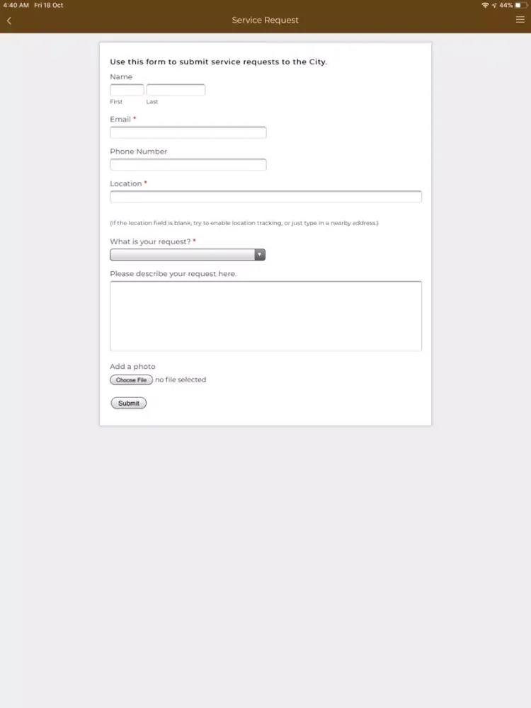 City of Calumet City iPad  스크린샷