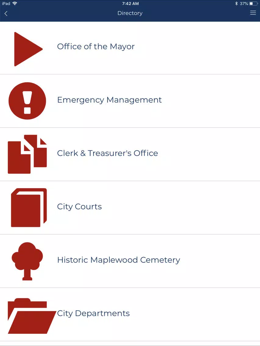 City of Crown Point iPad  Screenshots