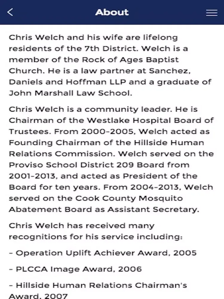 تصاویر Illinois State Representative Chris Welch iPad 