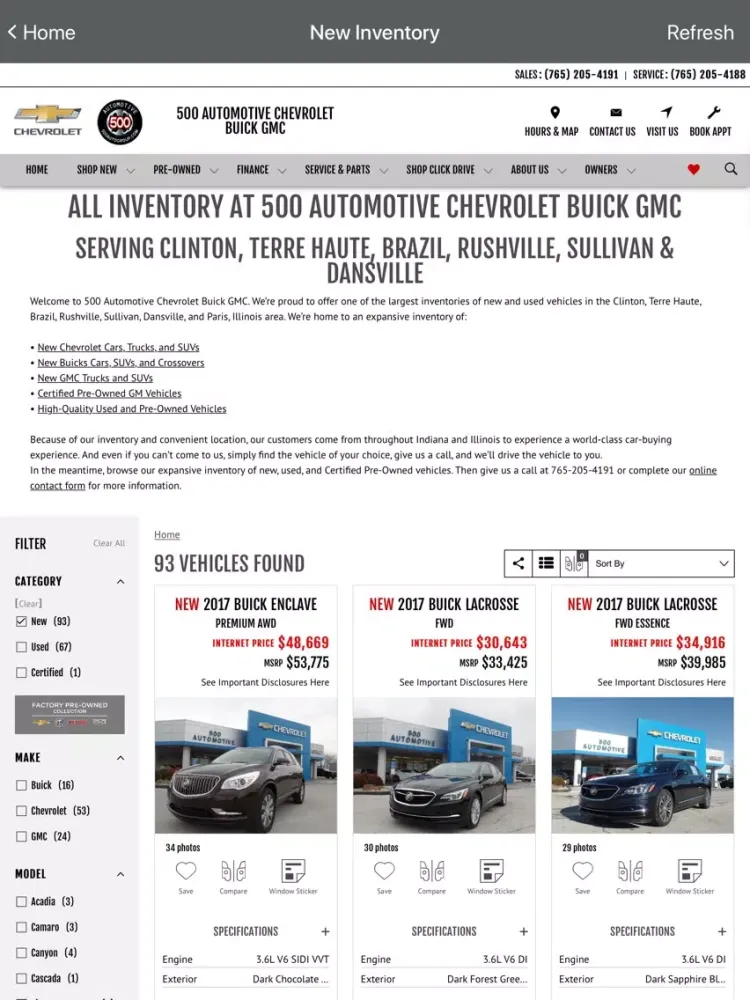 Скриншоты 500 Auto Group iPad 