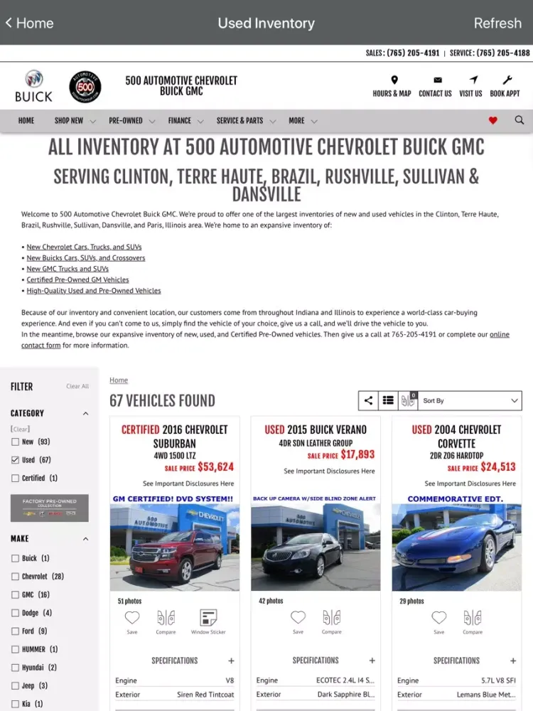 Скриншоты 500 Auto Group iPad 