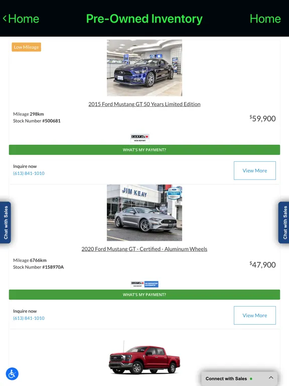 Zrzuty ekranu Jim Keay Ford Lincoln iPad 