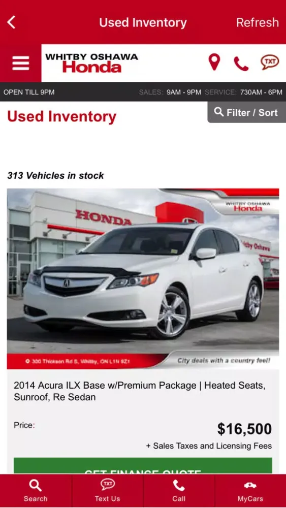 Screenshot di Whitby Oshawa Honda
