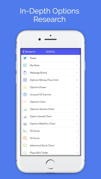 Options Pro Screener Ekran Görüntüleri