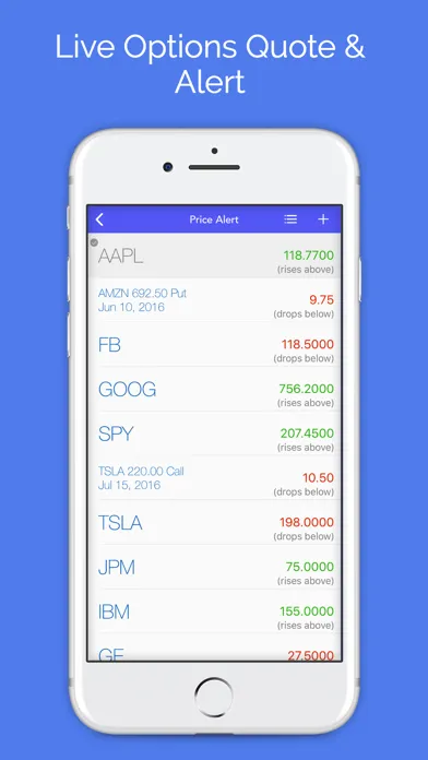Options Pro Screener Ekran Görüntüleri