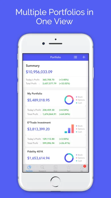 Скриншоты Active Portfolio with Alerts