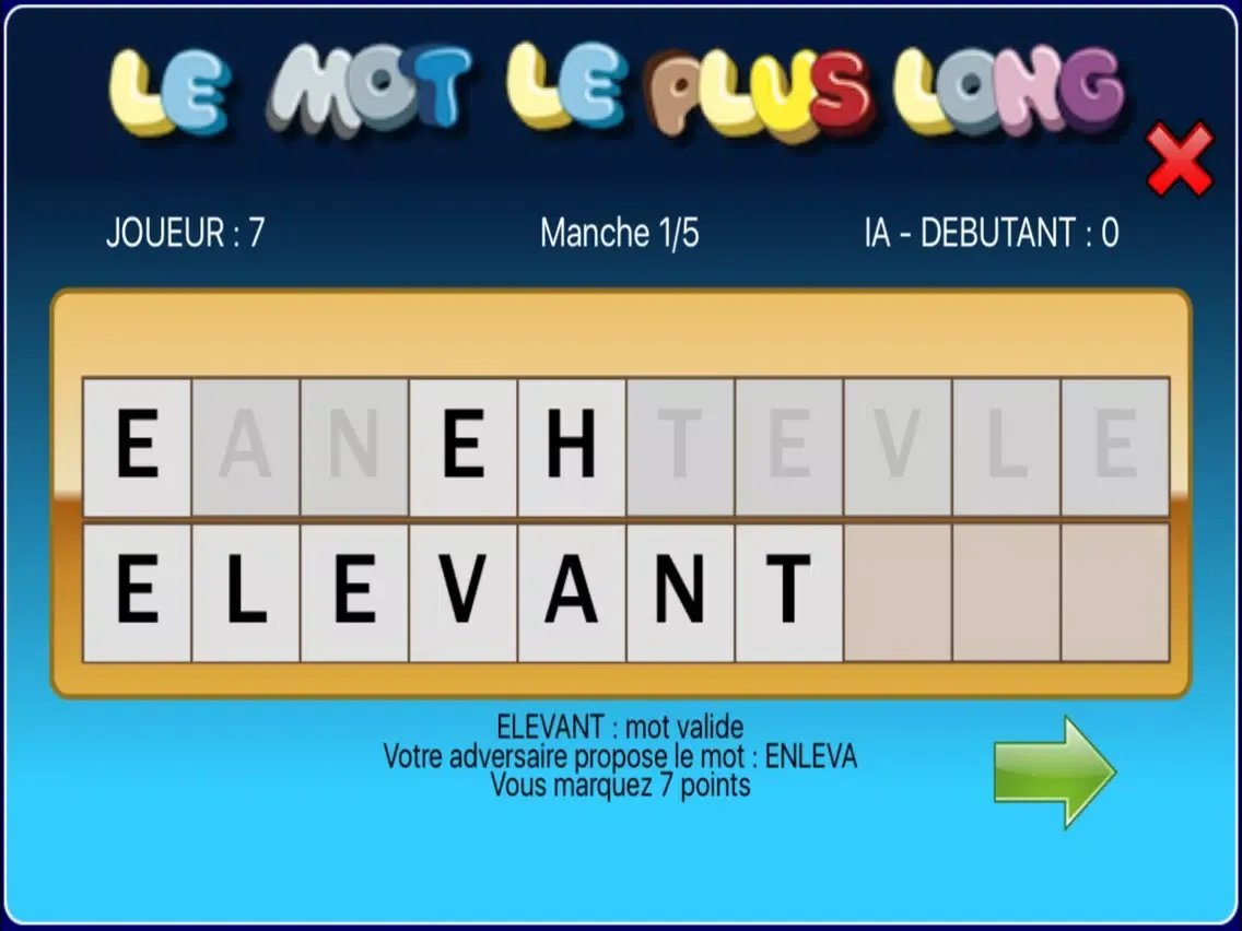 Mot Le Plus Long iPad  Screenshots
