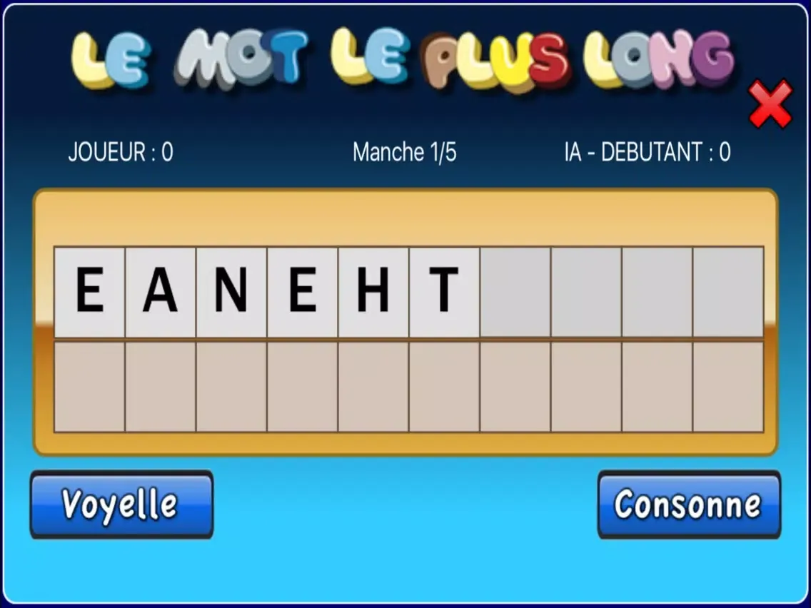 Mot Le Plus Long iPad  Screenshots