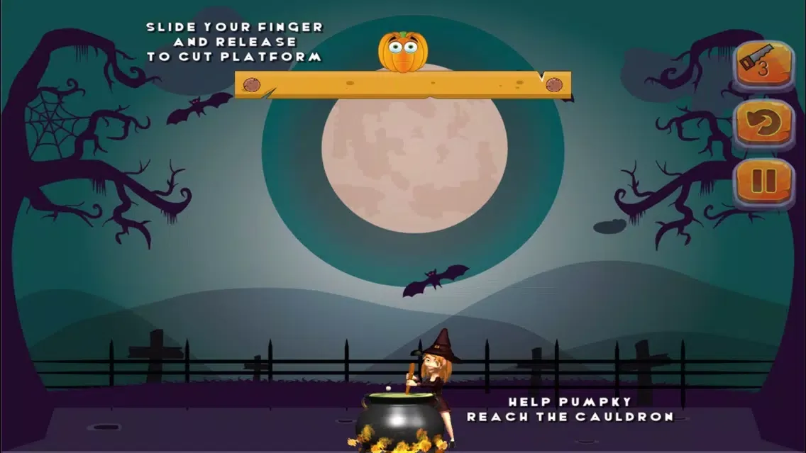 Puzzle Game - Cut the pumpkin スクリーンショット