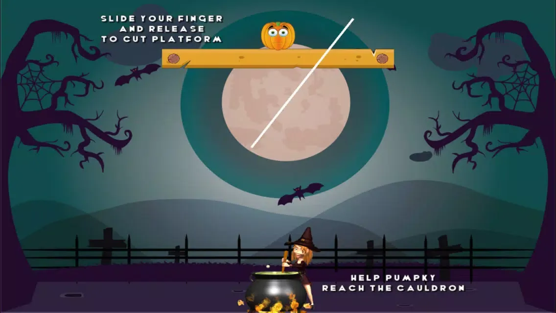 Puzzle Game - Cut the pumpkin スクリーンショット