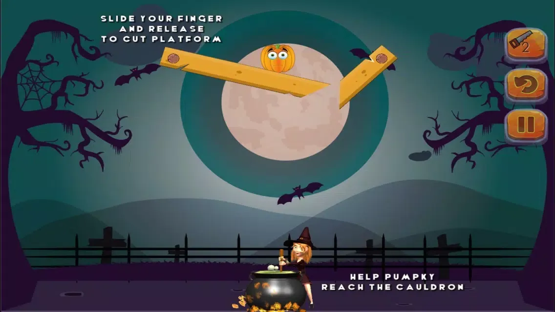 Puzzle Game - Cut the pumpkin スクリーンショット