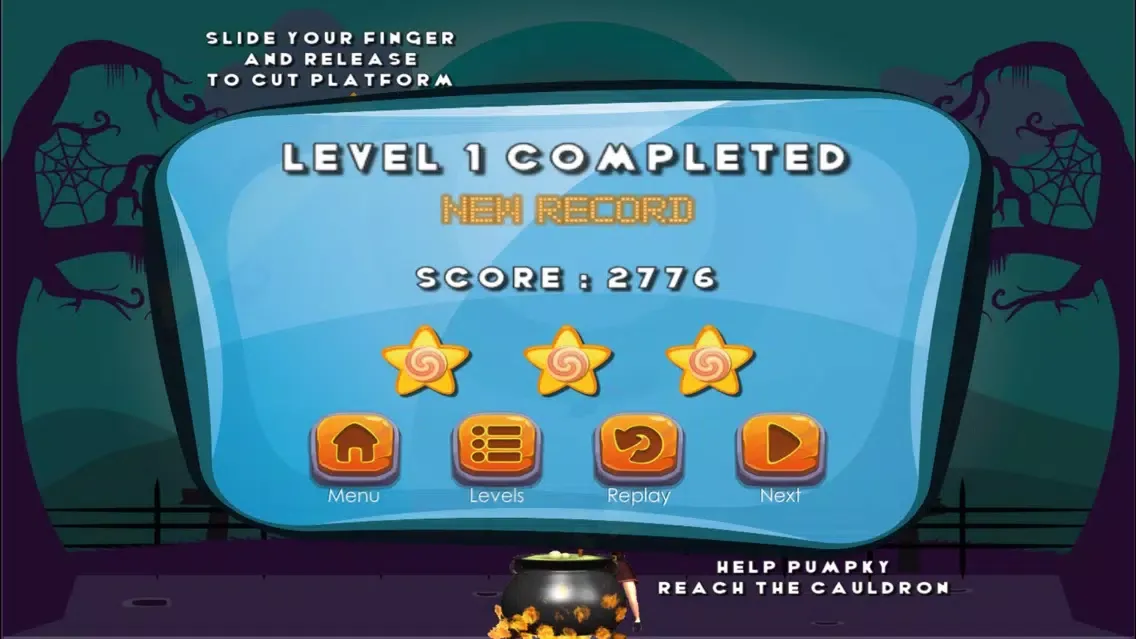 Puzzle Game - Cut the pumpkin スクリーンショット
