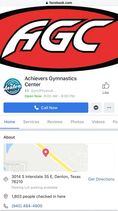 Zrzuty ekranu Achievers Gymnastics