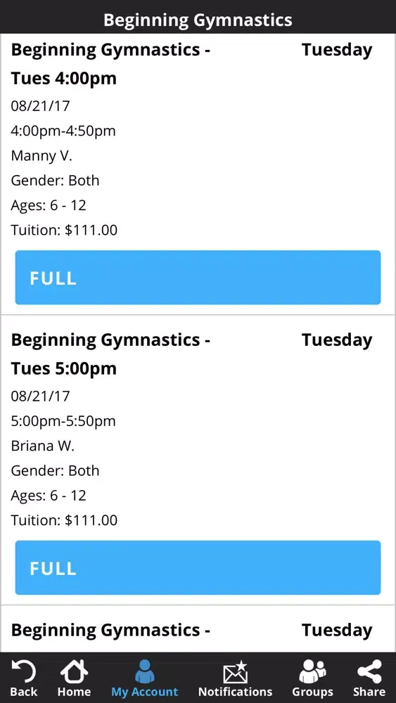 Bayshore Elite Gymnastics应用截图
