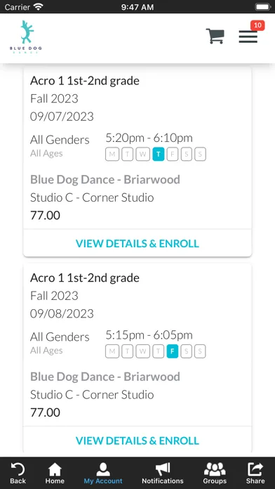 Screenshot di Blue Dog Dance