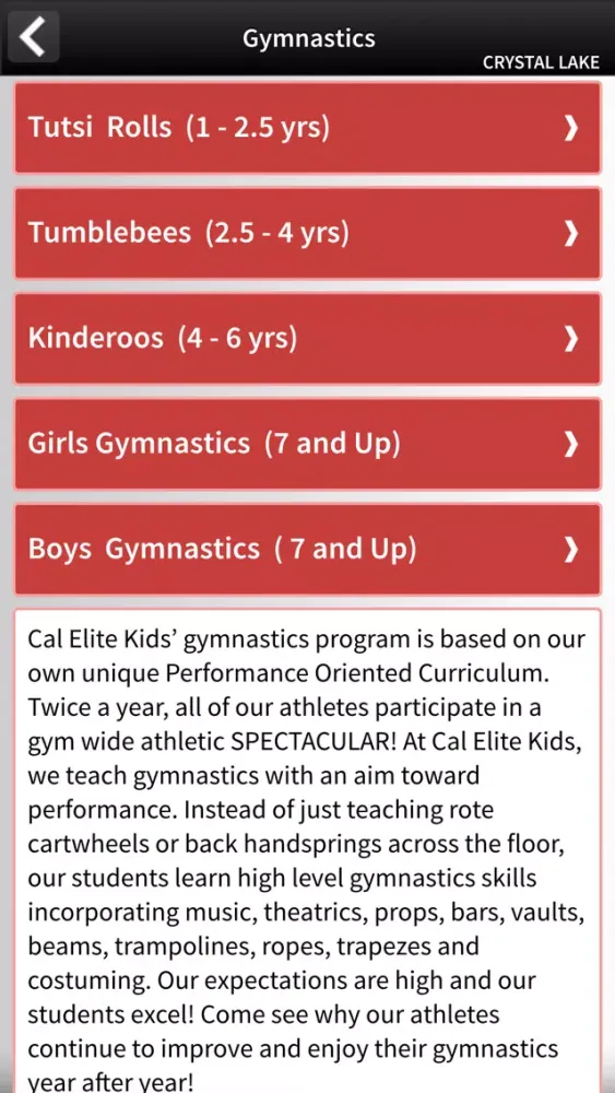 Cal Elite Kids Screenshots