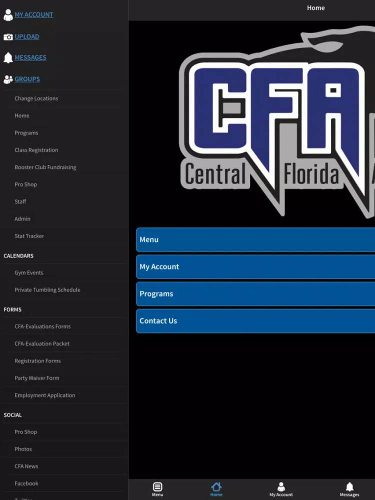 Central Florida Athletics iPad 應用截圖